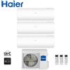 Haier CLIMATIZZATORE CONDIZIONATORE HAIER TRIAL SPLIT INVERTER PEARL R-32 9000+9000+12000 CON 3U55S2SR3FA WI-FI hOn - NEW - 9+9+12