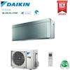 Daikin CLIMATIZZATORE CONDIZIONATORE DAIKIN BLUEVOLUTION INVERTER STYLISH FTXA35BS SILVER 12000 Btu WiFi A+++ R-32 - NEW TOTAL SILVER