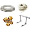 KIT INSTALLAZIONE CLIMATIZZATORE CONDIZIONATORE 10 MT TUBO RAME 1/4 E 3/8 CON STAFFA GUAINA E RACCORDI
