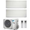 Daikin CLIMATIZZATORE CONDIZIONATORE DAIKIN BLUEVOLUTION DUAL SPLIT INVERTER STYLISH WHITE R-32 WI-FI 9000+18000 CON 2MXM68M9 FTXA-AW Garanzia Italiana 9+18