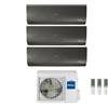 Haier CLIMATIZZATORE CONDIZIONATORE HAIER TRIAL SPLIT INVERTER FLEXIS PLUS BLACK R-32 7000+7000+9000 CON 3U70S2SR3FA WI-FI hOn - NEW -7+7+9
