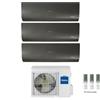 Haier CLIMATIZZATORE CONDIZIONATORE HAIER TRIAL SPLIT INVERTER FLEXIS PLUS BLACK R-32 7000+12000+12000 CON 3U70S2SR3FA WI-FI hOn - NEW -7+12+12