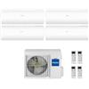 Haier CLIMATIZZATORE CONDIZIONATORE HAIER QUADRI SPLIT INVERTER PEARL R-32 7000+7000+7000+12000 CON 4U75S2SR5FA WI-FI hOn - NEW - 7+7+7+12