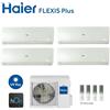 Haier CLIMATIZZATORE CONDIZIONATORE HAIER QUADRI SPLIT INVERTER FLEXIS PLUS WHITE R-32 9000+9000+9000+12000 CON 4U75S2SR3FA WI-FI hOn NEW - 9+9+9+12