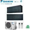 Daikin CLIMATIZZATORE CONDIZIONATORE DAIKIN BLUEVOLUTION DUAL SPLIT INVERTER STYLISH BLACKWOOD R-32 WI-FI 9000+9000 CON 2MXM50M9 - NEW REAL BLACKWOOD FTXA-BT