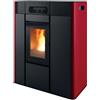 Mcz TERMOSTUFA A PELLET SLIM MCZ THEA HYDRO 23 S1 - 23 KW IN ACCIAIO CON VENTILAZIONE FRONTALE COLORE BORDEAUX