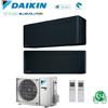 Daikin CLIMATIZZATORE CONDIZIONATORE DAIKIN BLUEVOLUTION DUAL SPLIT INVERTER STYLISH BLACK R-32 WI-FI 9000+9000 CON 2MXM50M9 - NEW TOTAL BLACK FTXA-BB