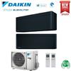 Daikin CLIMATIZZATORE CONDIZIONATORE DAIKIN BLUEVOLUTION DUAL SPLIT INVERTER STYLISH BLACK R-32 WI-FI 9000+18000 CON 2MXM50M9 - NEW TOTAL BLACK FTXA-BB FTXA-BT