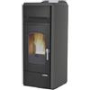 Laminox TERMOSTUFA A PELLET LAMINOX IDROVENTILATA MODELLO TINA LUX 20 KW COLORE ANTRACITE