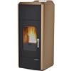 Laminox TERMOSTUFA A PELLET LAMINOX IDROVENTILATA MODELLO ESTER LUX 15 KW BRONZO- VERSIONE BLACK LINE