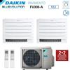 Daikin CLIMATIZZATORE CONDIZIONATORE DAIKIN A PAVIMENTO DUAL SPLIT SERIE PERFERA FVXM-A 9000+12000 CON 2MXM50M/N R-32 WI-FI INTEGRATO 9+12 CON TELECOMANDO AD INFRAROSSI INCLUSO GARANZIA ITALIANA - NEW