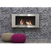 STUFA CAMINO A BIOETANOLO A PARETE MOD. LONG KW 3,5 CM 110X16X54H COD. 89753