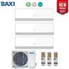 Baxi CLIMATIZZATORE CONDIZIONATORE BAXI INVERTER TRIAL SPLIT HALO BIANCO 9000+9000+12000 CON LSGT70-3M R-32 9+9+12 - NEW