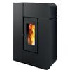 Mcz STUFA A PELLET SLIM VENTILATA MCZ ALEA AIR 7 S1 7 KW IN ACCIAIO COLORE NERA