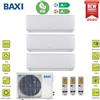 Baxi CLIMATIZZATORE CONDIZIONATORE BAXI INVERTER TRIAL SPLIT ASTRA 9000+9000+12000 CON LSGT70-3M R-32 WI-FI READY- NEW 9+9+12