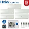 Haier CLIMATIZZATORE CONDIZIONATORE HAIER PENTA SPLIT INVERTER FLEXIS WHITE R-32 7000+7000+7000+7000+12000 CON 5U105S2SS3FA WI-FI INCLUSO NEW - 7+7+7+7+12