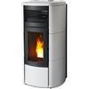 Mcz STUFA A PELLET MCZ CLUB AIR 10 KW BIANCA IN ACCIAIO E CERAMICA