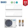 Baxi CLIMATIZZATORE CONDIZIONATORE BAXI INVERTER DUAL SPLIT HALO BIANCO 12000+12000 CON LSGT50-2M R-32 12+12 - NEW