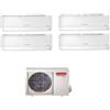 Ariston CLIMATIZZATORE CONDIZIONATORE ARISTON QUADRI SPLIT INVERTER ALYS R-32 9000+9000+9000+9000 BTU CON QUADRI 110 XD0C-O WI-FI READY 9+9+9+9