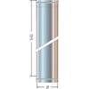 Cordivari CANNA FUMARIA mm 1000 Ø80 MONOPARETE ACCIAIO INOX AISI 304 - CORDIVARI