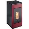 TermoVana STUFA A PELLET 8,2 KW TERMOVANA SOFIA 9.0 ROSSA - COD. 2000054012