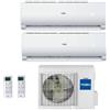 Haier CLIMATIZZATORE CONDIZIONATORE HAIER DUAL SPLIT INVERTER GEOS PLUS R-32 9000+12000 CON 2U50MEFFRA WIFI INTEGRATO- NEW