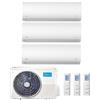 Midea CLIMATIZZATORE CONDIZIONATORE TRIAL SPLIT INVERTER MIDEA XTREME R-32 12000+12000+12000 BTU 12+12+12 CON M3OF-27HFN8-Q WI-FI INCLUSO NEW