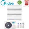 Midea CLIMATIZZATORE CONDIZIONATORE TRIAL SPLIT INVERTER MIDEA XTREME R-32 9000+9000+12000 BTU 9+9+12 CON M3OF-21HFN8-Q WI-FI INCLUSO NEW