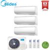 Midea CLIMATIZZATORE CONDIZIONATORE TRIAL SPLIT INVERTER MIDEA RIGHT R-32 9000+9000+18000 BTU CON M3OF-27HFN8-Q WI-FI OPTIONAL- CLASSE A++ - NEW- 9+9+18