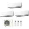 Fujitsu CLIMATIZZATORE CONDIZIONATORE FUJITSU TRIAL SPLIT PARETE INVERTER SERIE KE WHITE 9000+9000+9000 BTU R-32 con AOYG18KBTA3 9+9+9