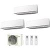 Fujitsu CLIMATIZZATORE CONDIZIONATORE FUJITSU TRIAL SPLIT PARETE INVERTER SERIE KE WHITE 7000+7000+9000 BTU R-32 con AOYG18KBTA3 7+7+9