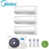 Midea CLIMATIZZATORE CONDIZIONATORE TRIAL SPLIT INVERTER MIDEA RIGHT R-32 12000+12000+12000 BTU CON M3OF-27HFN8-Q WI-FI OPTIONAL- CLASSE A++ - NEW- 12+12+12