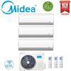 Midea CLIMATIZZATORE CONDIZIONATORE TRIAL SPLIT INVERTER MIDEA BREEZELESS R-32 9000+9000+9000 BTU A++ CON M3OF-21HFN8-Q WI-FI INCLUSO NEW 9+9+9