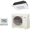 Fujitsu CLIMATIZZATORE CONDIZIONATORE FUJITSU SPLIT CASSETTA KR CIRCULAR FLOW INVERTER AUXG36KRLB 36000 BTU MONOFASE CON FILOCOMANDO E GRIGLIA INCLUSI BIANCO