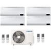 Samsung CLIMATIZZATORE CONDIZIONATORE SAMSUNG INVERTER QUADRI SPLIT CEBU WI-FI 7000+7000+9000+9000 con AJ080TXJ R-32 CLASSE A++ WIFI - NEW 7+7+9+9
