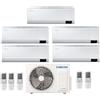 Samsung CLIMATIZZATORE CONDIZIONATORE SAMSUNG INVERTER PENTA SPLIT CEBU WI-FI 12000+12000+12000+12000+12000 con AJ100TXJ R-32 CLASSE A++ WIFI - NEW 12+12+12+12+12
