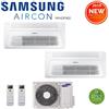 Samsung CLIMATIZZATORE CONDIZIONATORE SAMSUNG INVERTER DUAL SPLIT WINDFREE R-32 A CASSETTA 1 VIA 9000+9000 CON AJ040TXJ - NEW 9+9