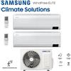 Samsung CLIMATIZZATORE CONDIZIONATORE SAMSUNG INVERTER DUAL SPLIT WINDFREE ELITE 9000+12000 BTU con AJ050TXJ R-32 CLASSE A+++ WIFI - NEW 9+12
