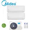 Midea CLIMATIZZATORE CONDIZIONATORE DUAL SPLIT INVERTER MIDEA ALL EASY PRO R-32 9000+9000 BTU CON M2OD-14HFN8-Q WI-FI INCLUSO-NEW