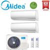 Midea CLIMATIZZATORE CONDIZIONATORE DUAL SPLIT INVERTER MIDEA RIGHT R-32 9000+12000 BTU CON M2OD-18FN8-Q WI-FI OPTIONAL- CLASSE A++ - NEW - 9+12