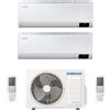 Samsung CLIMATIZZATORE CONDIZIONATORE SAMSUNG INVERTER DUAL SPLIT CEBU WI-FI 9000+9000 con AJ050TXJ R-32 CLASSE A+++ WIFI - NEW 9+9