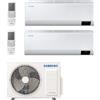 Samsung CLIMATIZZATORE CONDIZIONATORE SAMSUNG INVERTER DUAL SPLIT CEBU WI-FI 12000+18000 con AJ050TXJ R-32 CLASSE A+++ WIFI - NEW 12+18