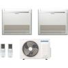 Samsung CLIMATIZZATORE CONDIZIONATORE SAMSUNG INVERTER DUAL CONSOLE R-32 9000+12000 CON AJ040TXJ - NEW COMANDO WIRLESS INCLUSO 9+12