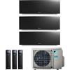 Daikin CLIMATIZZATORE CONDIZIONATORE DAIKIN TRIAL SPLIT INVERTER serie 3 FTXJ R-32 EMURA III NERO Bluevolution 9000+9000+15000 con 3MXM68N9 WI-FI INCLUSO - NEW -9+9+15