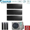 Daikin CLIMATIZZATORE CONDIZIONATORE DAIKIN TRIAL SPLIT INVERTER serie 3 FTXJ R-32 EMURA III NERO Bluevolution 7000+7000+9000 con 3MXM40N7 WI-FI INCLUSO - NEW -7+7+9