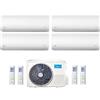 Midea CLIMATIZZATORE CONDIZIONATORE QUADRI SPLIT INVERTER MIDEA XTREME R-32 9000+9000+9000+9000 BTU 9+9+9+9 CON M4OE-28HFN8-Q WI-FI INCLUSO NEW