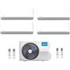 Midea CLIMATIZZATORE CONDIZIONATORE QUADRI SPLIT INVERTER MIDEA BREEZELESS E 9000+9000+9000+9000 BTU A++ CON M4OE-36FN8-Q WI-FI INCLUSO R-32 NUOVO MODELLO 9+9+9+9