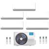 Midea CLIMATIZZATORE CONDIZIONATORE PENTA SPLIT INVERTER MIDEA BREEZELESS E 9000+9000+9000+12000+12000 BTU A++ CON M5OE-42HFN8-Q WI-FI INCLUSO R-32 NUOVO MODELLO 9+9+9+12+12