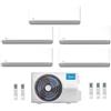 Midea CLIMATIZZATORE CONDIZIONATORE PENTA SPLIT INVERTER MIDEA BREEZELESS E 9000+9000+9000+9000+12000 BTU A++ CON M5OE-42HFN8-Q WI-FI INCLUSO R-32 NUOVO MODELLO 9+9+9+9+12
