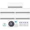 Midea CLIMATIZZATORE CONDIZIONATORE PENTA SPLIT INVERTER MIDEA BREEZELESS+ R-32 9000+9000+9000+12000+12000 BTU A++ CON M5OE-42HFN8-Q WI-FI INCLUSO NEW 9+9+9+12+12